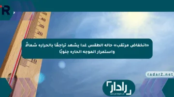 «انخفاض مرتقب» حالة الطقس غدا يشهد تراجعًا بالحرارة شمالًا واستمرار الموجة الحارة جنوبًا